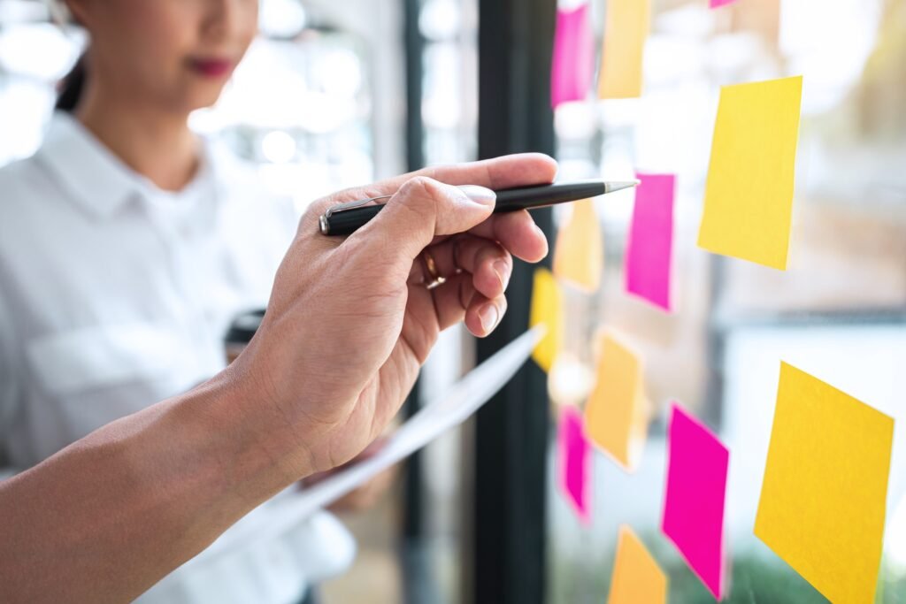 Business team working marketing growth on financial document graph report statistics